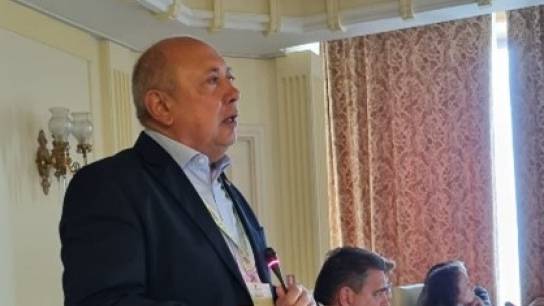 Prof. Bruno Mezzetti chairing the symposium ”Berries Between Opportunities and Challenges“.