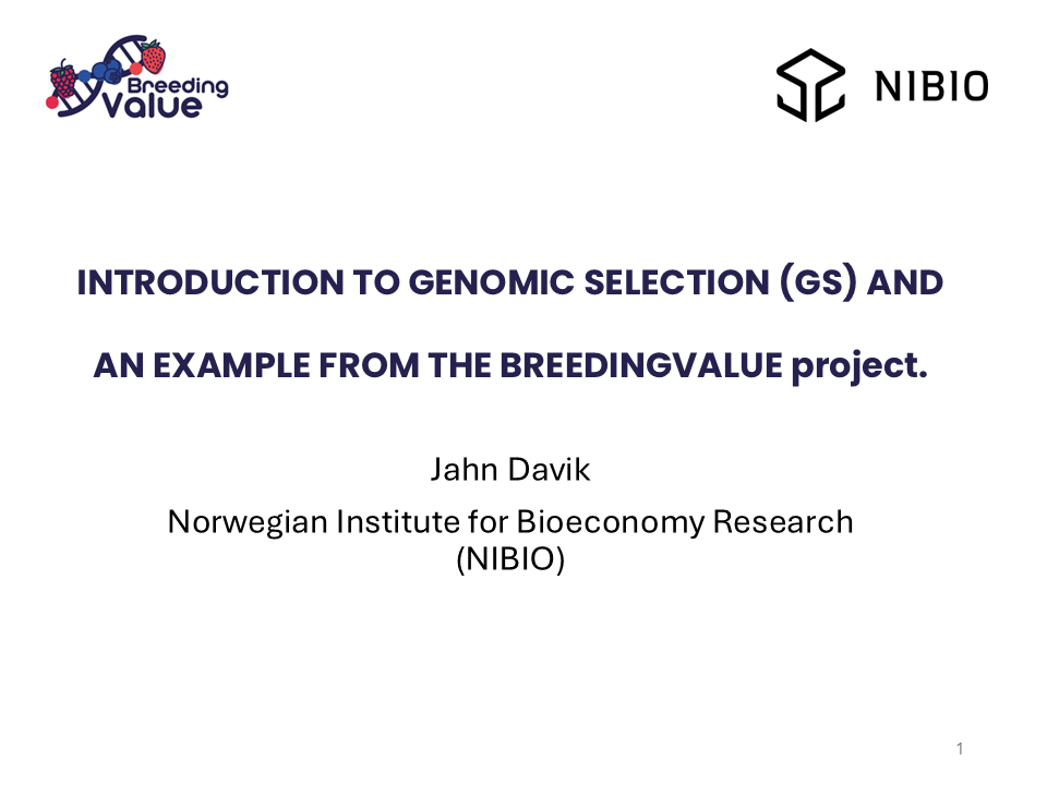 BreedingValue_Final Workshop_Davik_Intro to GS